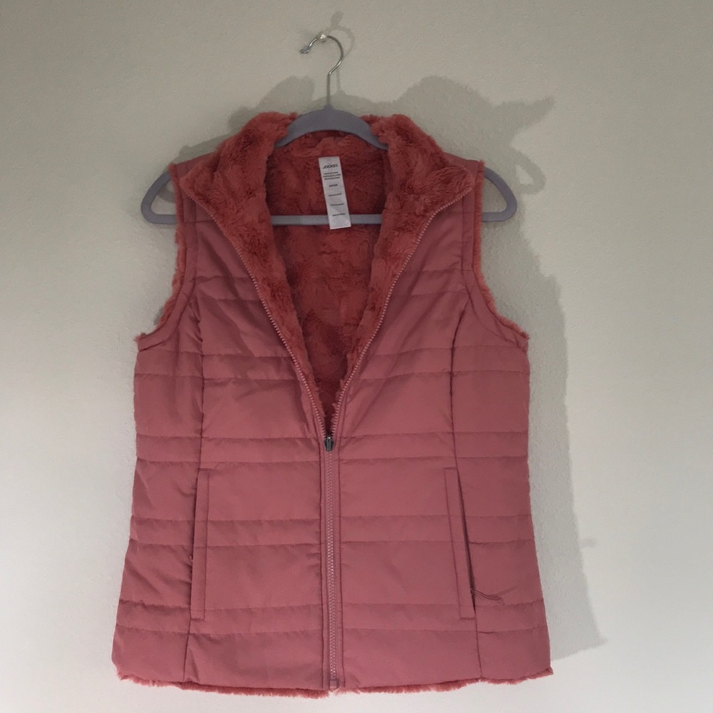 Jockey Reversible Vest (Faux Fur/Quilted)